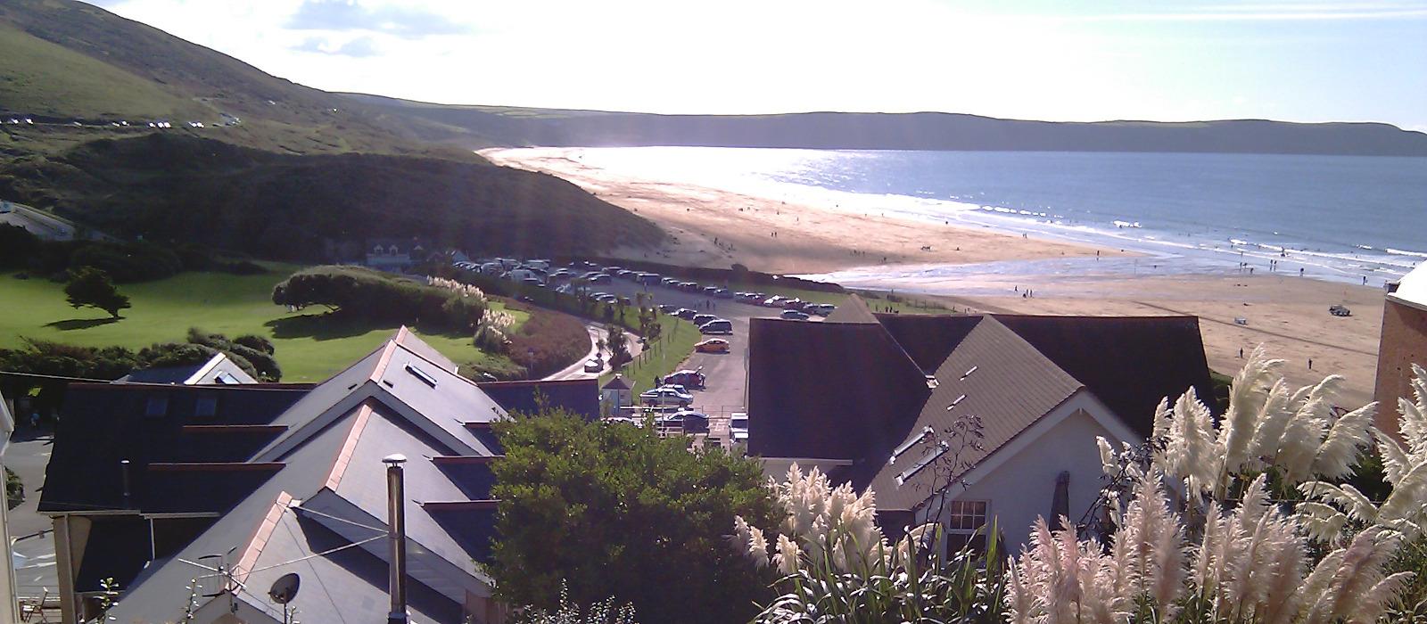 View from garden barbeques