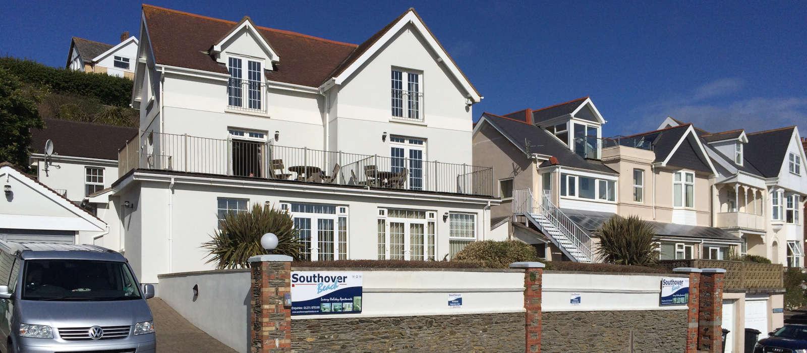 Beach property front view