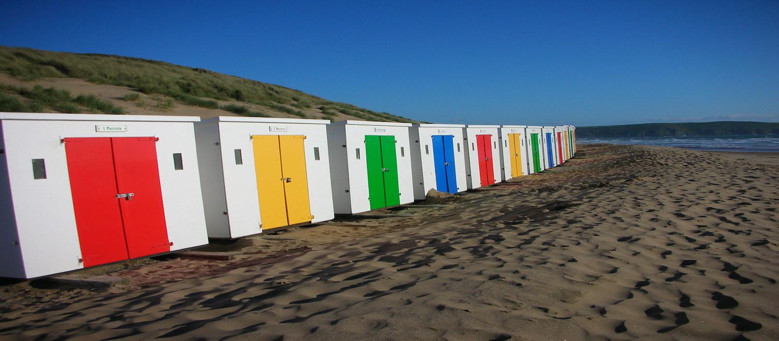 Beach huts at Southover Beach