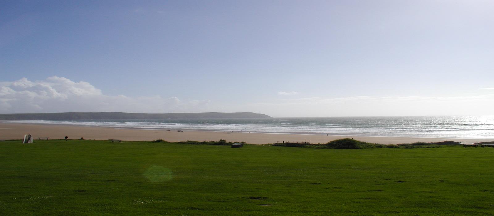 Views from the grass at Southover Beach